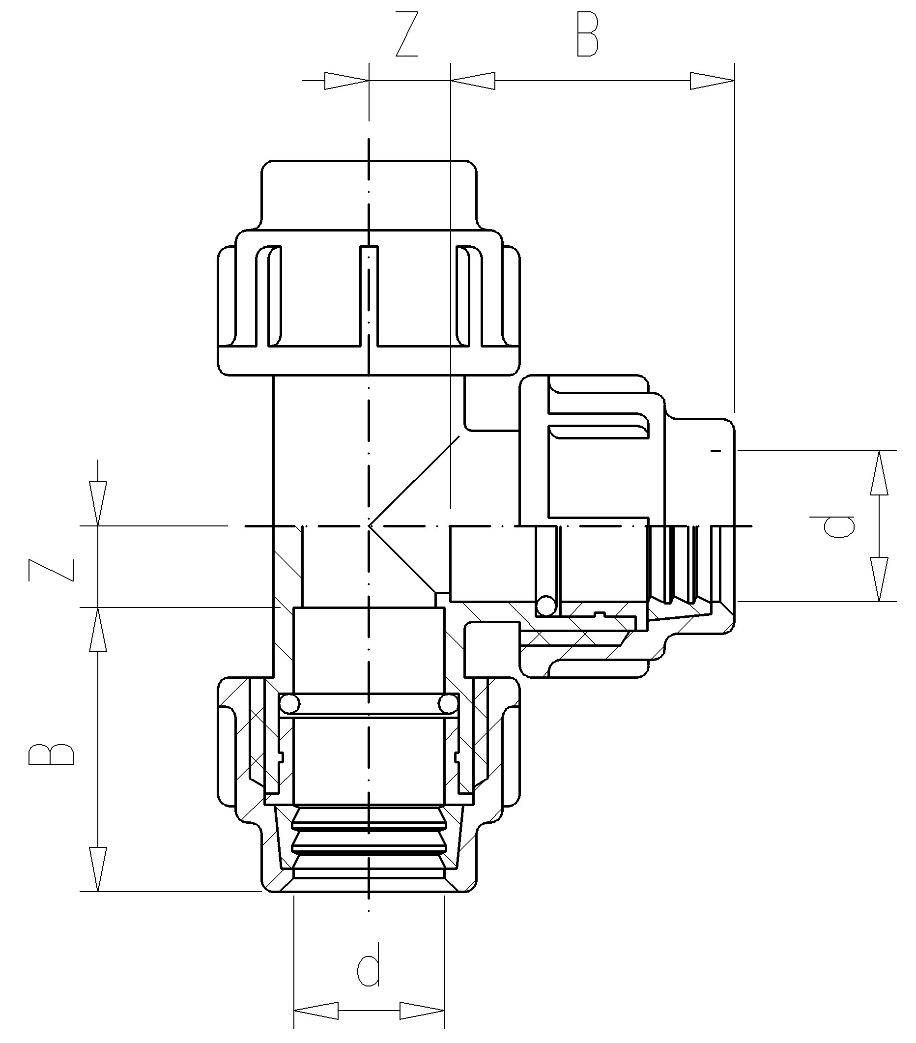 7.10 Тройник ПЭ