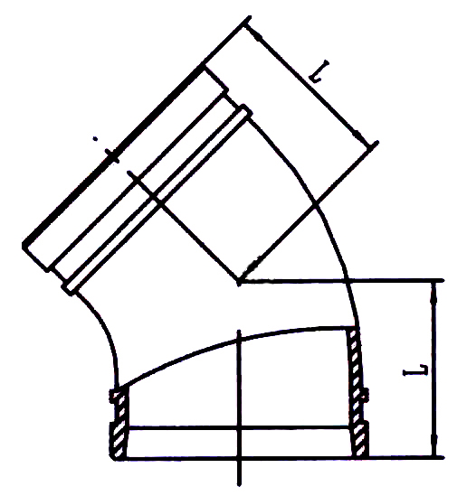 Угольник 45* БРС