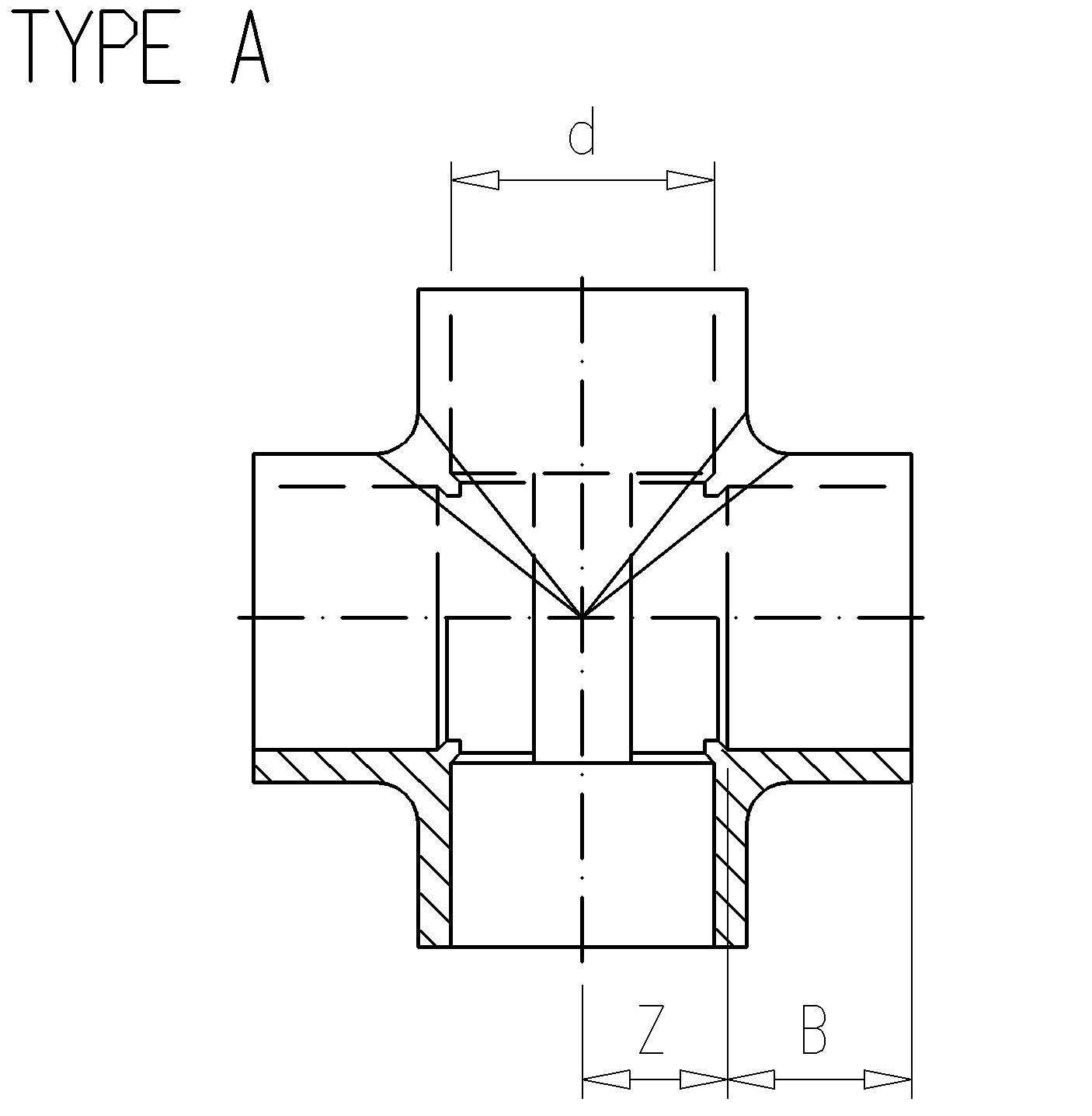 2.50 Крестовина PVC-U