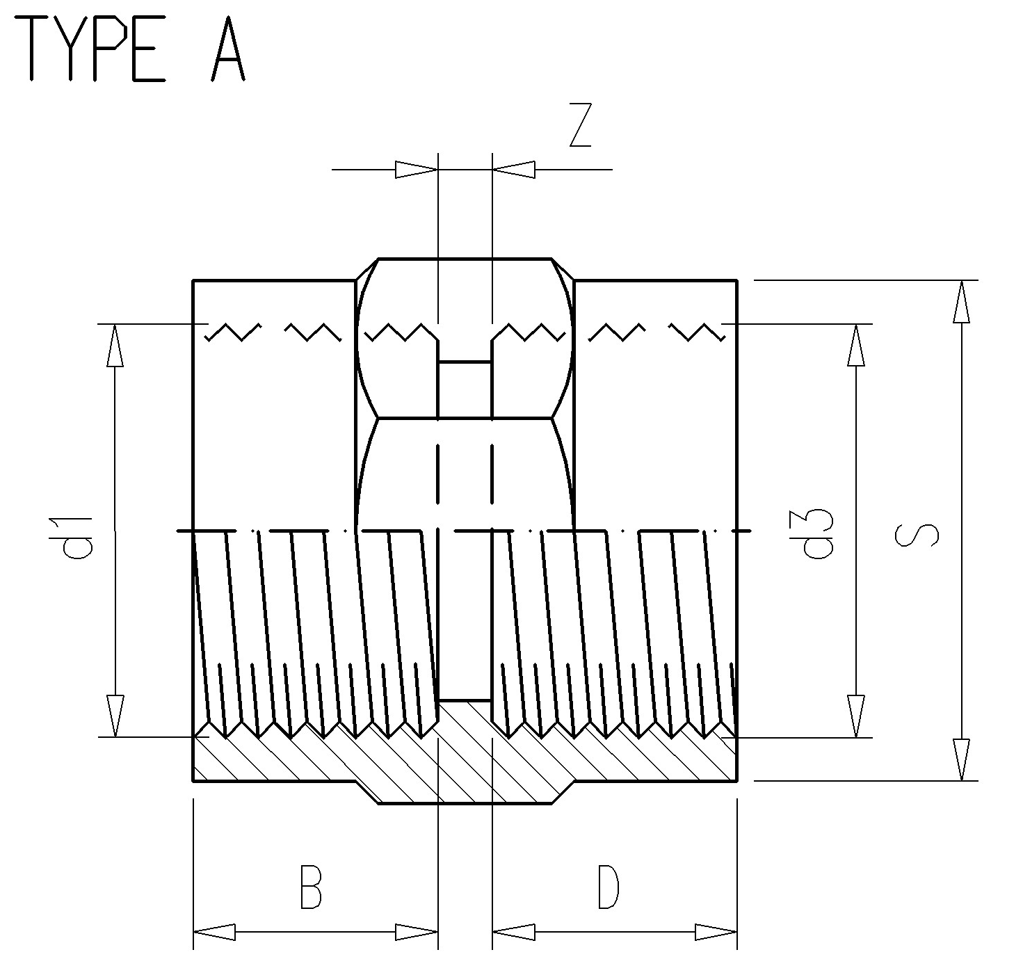 3.26 Муфта PVC-U с внутренней резьбой