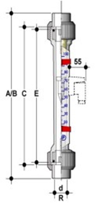 Ротаметр для HCL с магнитом