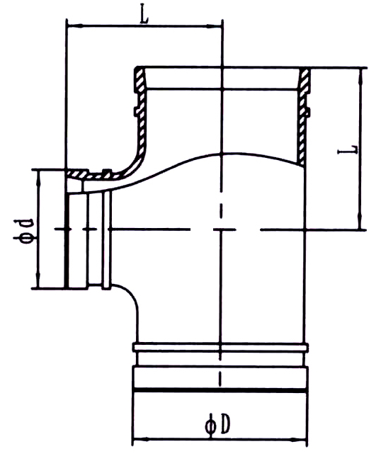 Тройник переходной БРС
