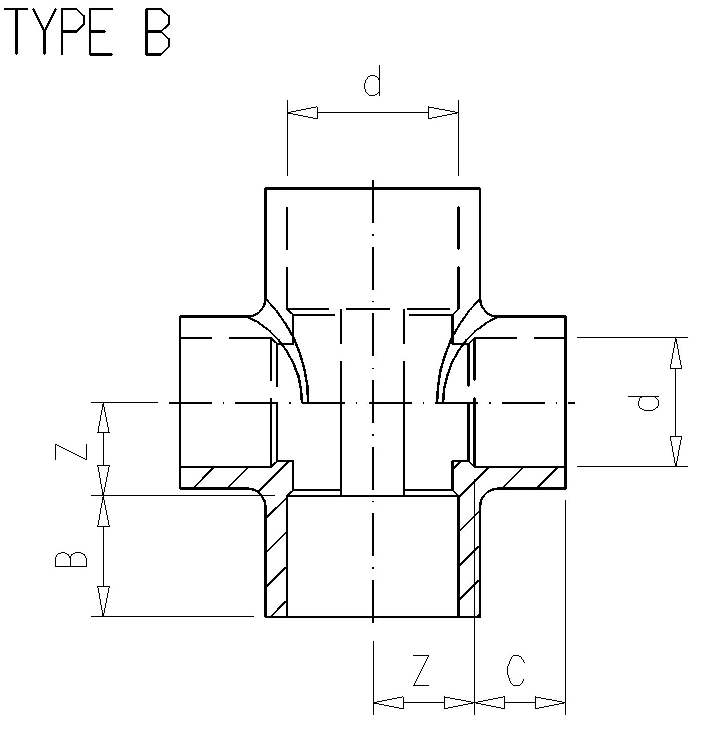 2.50 Крестовина PVC-U