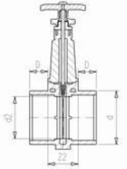 6.82 Задвижка шиберная PVC-U